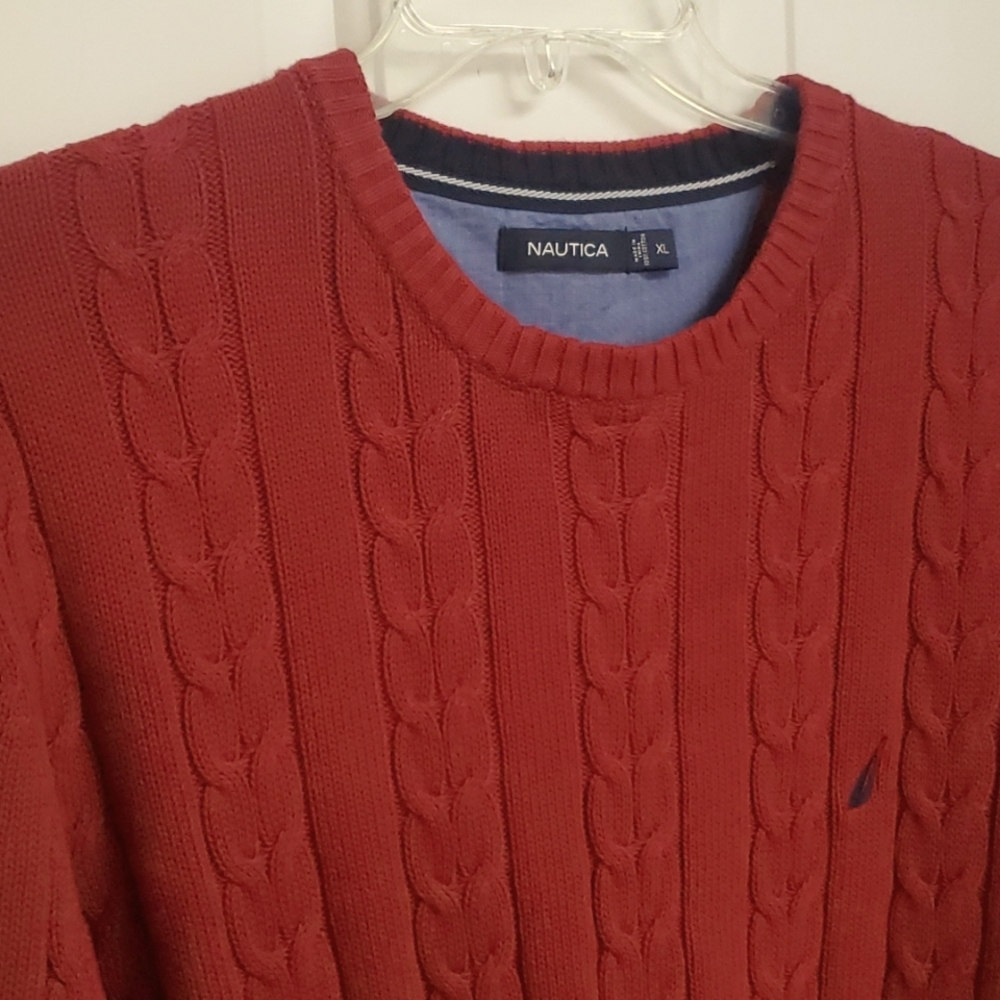 Nautica Preppy Academia Cable Knit Sweater - Picture 2 of 3